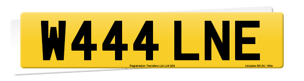 Registration number W444 LNE